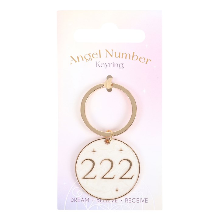 222 Angel Number Keyring 222 Angel Number Keyring