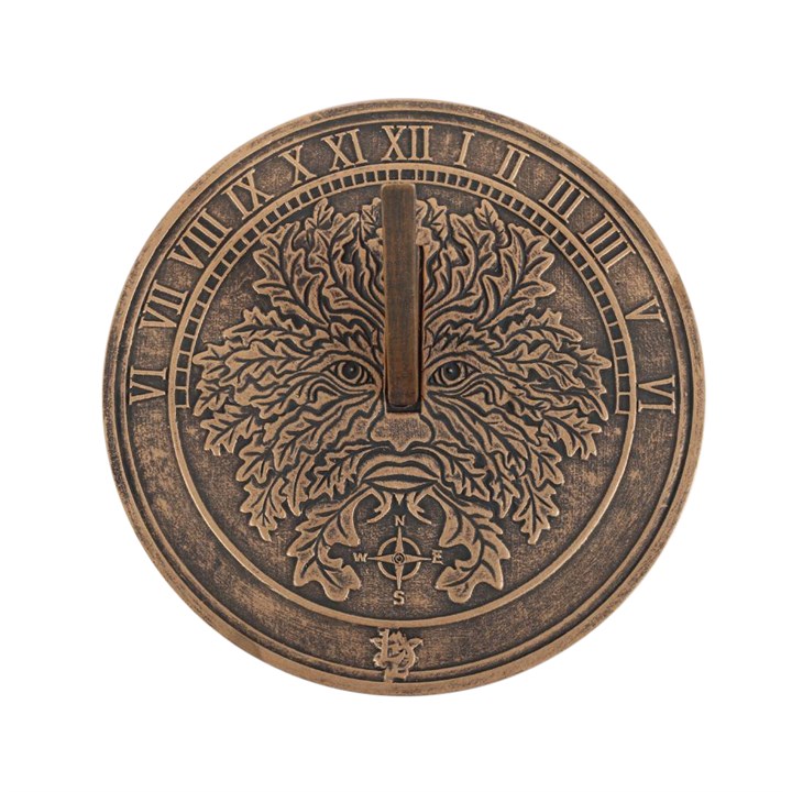 Green Man Terracotta Sundial by Lisa Parker Green Man Terracotta Sundial by Lisa Parker