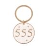 555 Angel Number Keyring