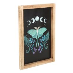 Alternative view of Luna Moth Wooden Framed Wall Art