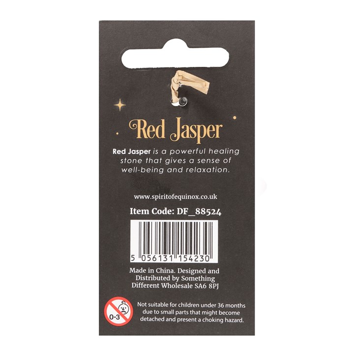 Red Jasper Crystal Mushroom Keyring Red Jasper Crystal Mushroom Keyring - Image 2