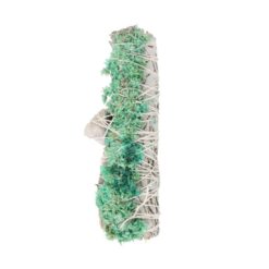 Alternative view of 6in Ritual Wand Smudge Stick with White Sage, Abalone and Quartz