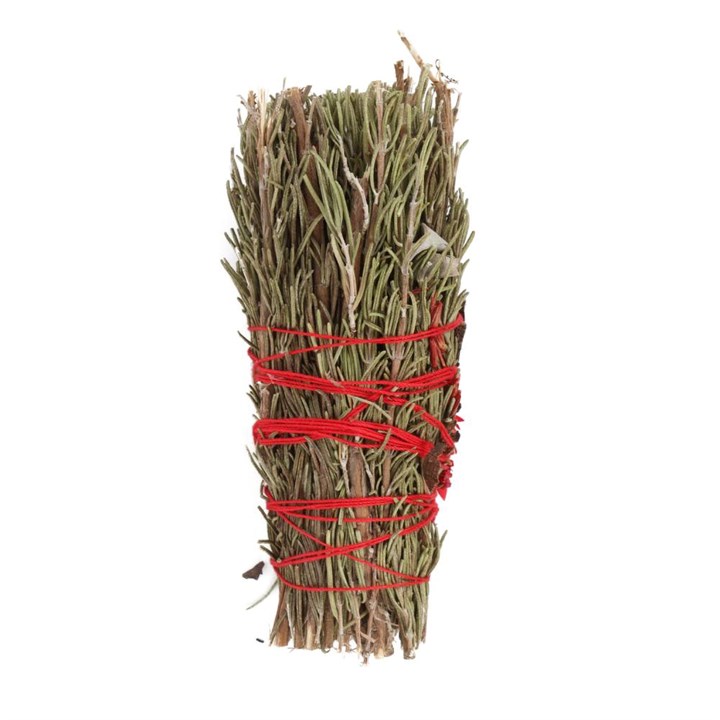 6in Ritual Wand Smudge Stick with Rosemary and Red Flowers 6in Ritual Wand Smudge Stick with Rosemary and Red Flowers - Image 2