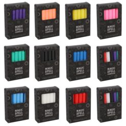 Alternative view of Set of 72 Magic Spell Candles on Tabletop Spinner Display