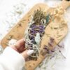 6in Ritual Wand Smudge Stick with Rosemary, Sage and Aventurine 6in Ritual Wand Smudge Stick with Rosemary, Sage and Aventurine