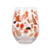 Autumn Pumpkin Leaves and Pumpkins Stemless Glass Autumn Pumpkin Leaves and Pumpkins Stemless Glass