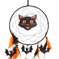 Alternative view of Black Cat Halloween Dreamcatcher