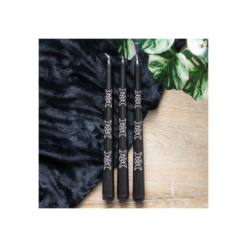 Alternative view of Set of 3 Black Magic Triple Moon Taper Candles