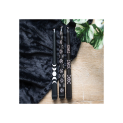 Alternative view of Set of 3 Black Magic Mystical Taper Candles
