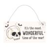 Most Wonderful Time of the Year Skull Hanging Sign Most Wonderful Time of the Year Skull Hanging Sign