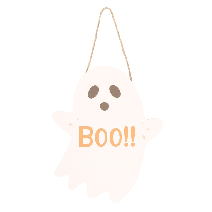 20cm Ghost Shaped Hanging Sign 20cm Ghost Shaped Hanging Sign