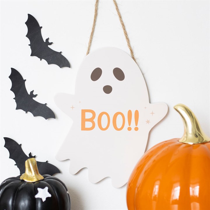 20cm Ghost Shaped Hanging Sign 20cm Ghost Shaped Hanging Sign - Image 4