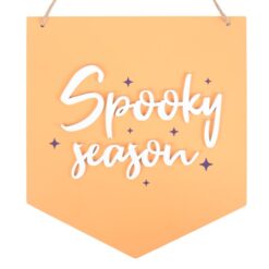 Alternative view of Orange Spooky Season Hanging Sign
