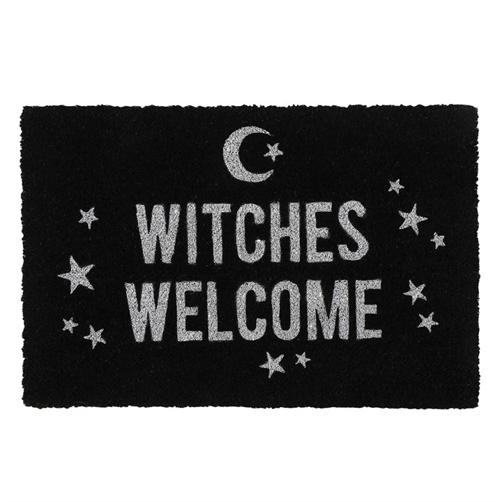 Black Witches Welcome Doormat Black Witches Welcome Doormat