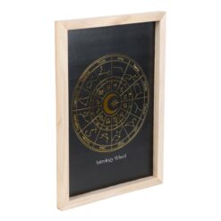 Alternative view of Black Astrology Wheel Framed Wall Art Print