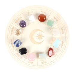 Alternative view of Astrology Wheel Crystal Grid Set