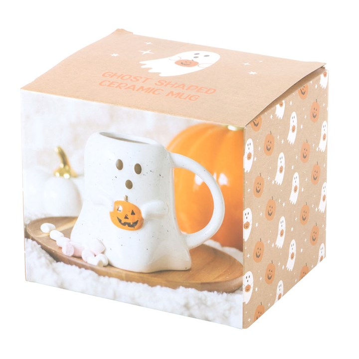 Ghost Shaped Mug with Pumpkin Ghost Shaped Mug with Pumpkin - Image 4