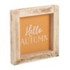 Orange Hello Autumn Wooden Frame Sign Orange Hello Autumn Wooden Frame Sign