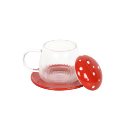 Alternative view of Glass Mushroom Mug and Saucer