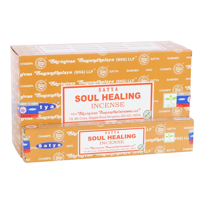 12 Packs of Soul Healing Incense Sticks by Satya 12 Packs of Soul Healing Incense Sticks by Satya