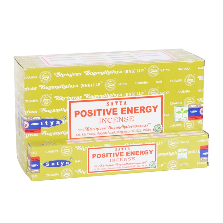 12 Packs of Positive Energy Incense Sticks by Satya 12 Packs of Positive Energy Incense Sticks by Satya