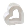 13cm White Heart Oil and Wax Burner 13cm White Heart Oil and Wax Burner