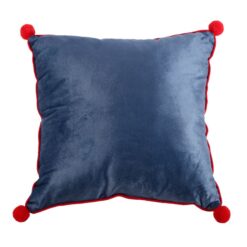 Alternative view of 35cm Square Gnome Print Cushion with Pom Poms