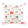 Square Sugarplum Fun Christmas Print Cushion Square Sugarplum Fun Christmas Print Cushion