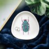 Off White Beetle Trinket Dish Off White Beetle Trinket Dish