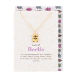 Lucky Beetle Necklace Card