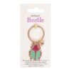 Lucky Gold Beetle Keyring
