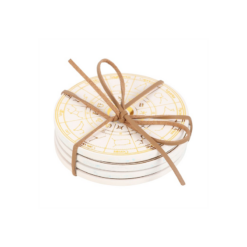 Alternative view of Astrology Wheel Coaster Set