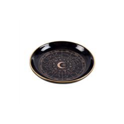 Alternative view of Black Astrology Wheel Trinket Dish
