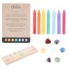 Chakra Energy Candle and Crystal Gift Set Chakra Energy Candle and Crystal Gift Set