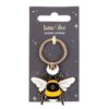 Forest Bee Enamel Keyring