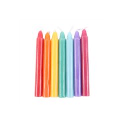 Alternative view of Pack of 14 Unscented Chakra Energy Candles