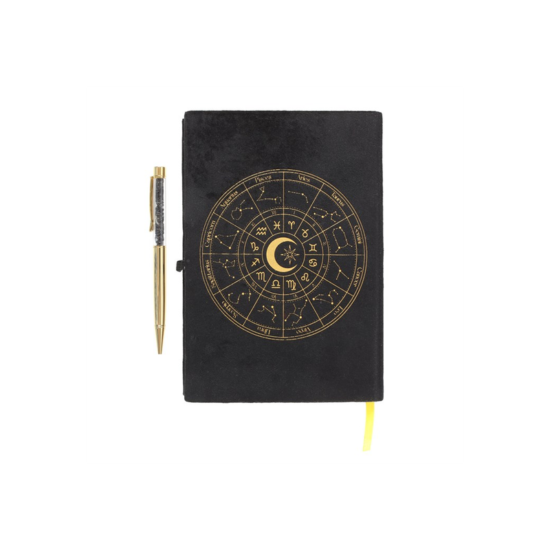 Astrology Wheel Journal with Black Obsidian Pen Astrology Wheel Journal with Black Obsidian Pen - Image 2