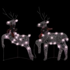 Alternative view of Christmas Reindeers 2 pcs Gold 40 LEDs