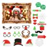 25pc Christmas Novelty Photo booth Selfie Frame & Props Photobooth 25pc Christmas Novelty Photo booth Selfie Frame & Props Photobooth