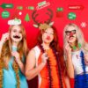 25pc Christmas Novelty Photo booth Selfie Frame & Props Photobooth 25pc Christmas Novelty Photo booth Selfie Frame & Props Photobooth