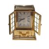 Miniature Clock Gold Plated Solid Brass