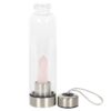 Rose Quartz Purifying Glass Water Bottle Rose Quartz Purifying Glass Water Bottle