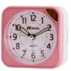 Small Square Quartz Travel Alarm Clock - Pink