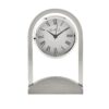 Glass Panel Aluminium Base Mantel Clock Glass Panel Aluminium Base Mantel Clock