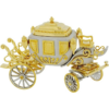 Miniature Clock Two Tone Plated Jubilee Royal State Coach Novelty Collectors Miniature Clock Two Tone Plated Jubilee Royal State Coach Novelty Collectors