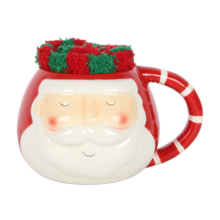 Santa Mug and Socks Set Santa Mug and Socks Set