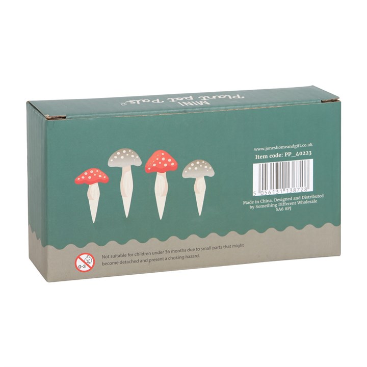 Set of 4 Mini Mushroom Plant Pot Pals Set of 4 Mini Mushroom Plant Pot Pals - Image 2