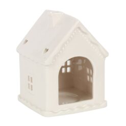 Alternative view of White Gingerbread House Tealight Holder