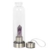 Amethyst Calming Glass Water Bottle Amethyst Calming Glass Water Bottle