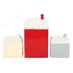 Alternative view of Set of 3 Light Up LED Christmas Houses